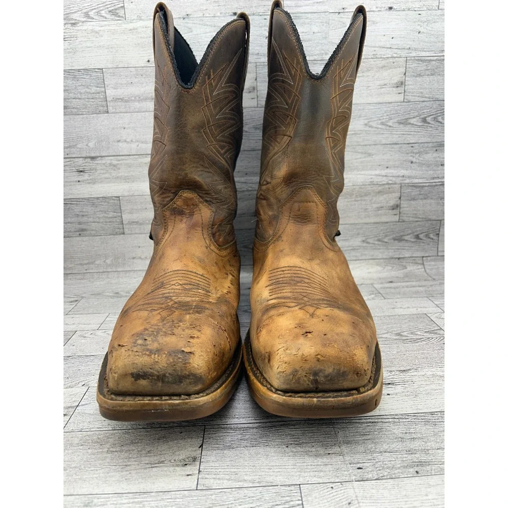 Irish Setter Marshall 83912 Steel Toe Brown Leather Western Work Boots Mens 13 D